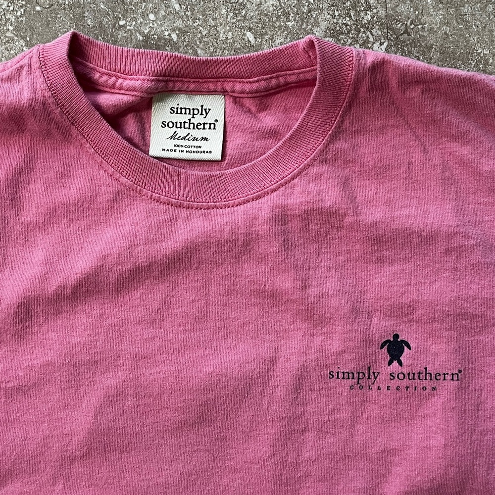 Simply Southern Pink Short Sleeve Tee - Picture 3 of 6